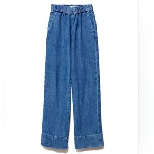 Everlane Easy Jean in Deep Sea Wash, Size 0